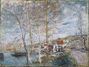 Alfred Sisley Inondation a Moret oil painting artist